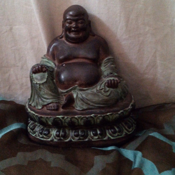 Resin Good Luck Buddha statue - Picture 1 of 5